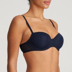 Preview: Marie Jo Tokuda padded bra - balcony B-E cup, color velvet blue