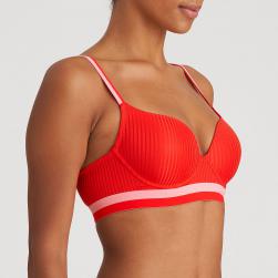 Preview: Marie Jo Jude padded wire bra heart shape A-E cup, color rouge