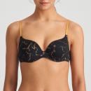 Marie Jo Colin padded wire bra heart shape A-E cup, color marble black