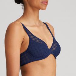 Preview: Marie Jo Jereme half padded deep plunge A-F cup, color saphir blau