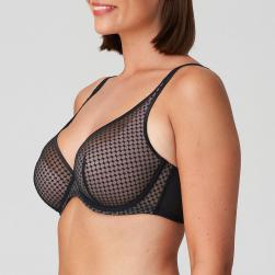 Preview: PrimaDonna Twist Glass Beach half padded plunge bra C-G cup, color black