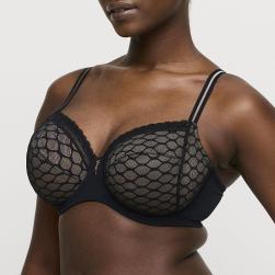 Preview: PrimaDonna Twist Nako full cup wire bra B-H cup, color black