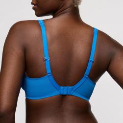 Preview: PrimaDonna Twist Mocuto half padded wire bra deep plunge B-F cup, color blu china