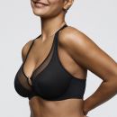 Preview: PrimaDonna Twist Sheary half padded wire bra deep plunge B-G cup, color black