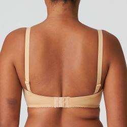 Preview: PrimaDonna Satin strapless wire bra, color cognac