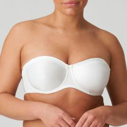 Preview: PrimaDonna Satin strapless wire bra, color natural