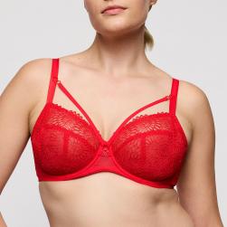 Preview: PrimaDonna Sophora full cup wire bra C-E cup, color true red