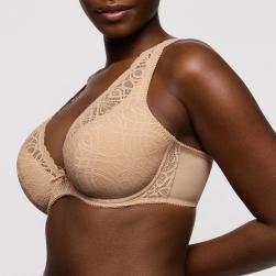 Preview: PrimaDonna Salerno half padded wire bra deep plunge C-G cup, color candy ginger