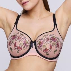 PrimaDonna Eraclea balcony wire bra vertical seam C-G cup, color parfait