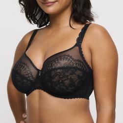 Preview: PrimaDonna Shimla balcony wire bra vertical seam C-G cup, color black