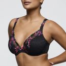 Preview: PrimaDonna Miyara halb unterlegter Bügel BH tief dekolletiert Cup C-G, Farbe floral eclipse