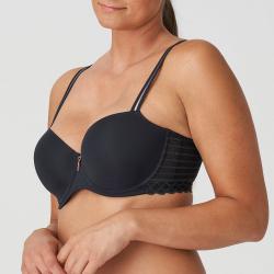 Preview: PrimaDonna Twist East End padded balcony wire bra C-H cup, color charbon