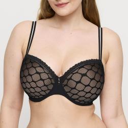 PrimaDonna Twist Nako padded balcony wire bra C-G cup, color black