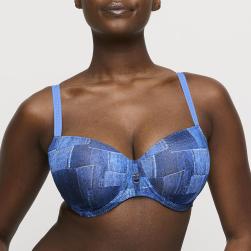 PrimaDonna Twist Mauna Balconette Bügel BH unterlegt Cup C-G, Farbe twill Blue
