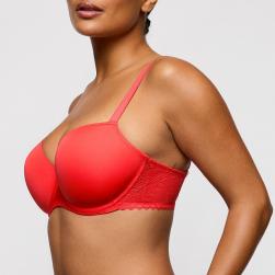 Preview: PrimaDonna Twist Grace Bay padded balcony wire bra B-F cup, color coral