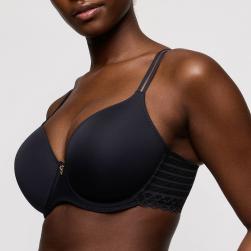 Preview: PrimaDonna Twist Twist Side unterlegter Bügel BH Herzform Cup B-G, Farbe graphit