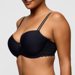 Preview: PrimaDonna Twist Twist Side unterlegter Bügel BH Balconette Cup B-G, Farbe graphit