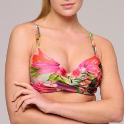 Marie Jo Swim Norma Jeanne Bikini Oberteil unterlegt tief dekolletiert, Farbe tropical sunset