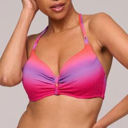 Preview: Marie Jo Swim Nusa Dua Bikini top padded deep plunge, color spectral