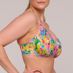 Preview: PrimaDonna Swim Ubud Bikini top half padded deep plunge, color sun glow