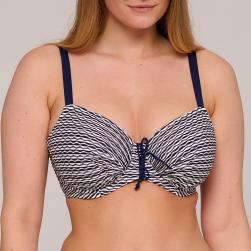 PrimaDonna Swim Kalba Bikini top full cup wire, color water blue