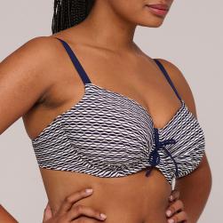 Preview: PrimaDonna Swim Kalba Bikini Oberteil unterlegter Balconette, Farbe water blue