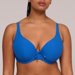 PrimaDonna Swim Aswan Bikini unterlegtes Bikini Top tief dekolletiert, Farbe delphinium cheer blue