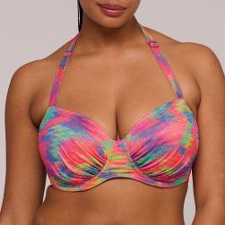 Preview: PrimaDonna Swim Cairo Bikini Oberteil unterlegter Balconette, Farbe sunset nile