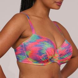 Preview: PrimaDonna Swim Cairo Bikini Oberteil unterlegter Balconette, Farbe sunset nile