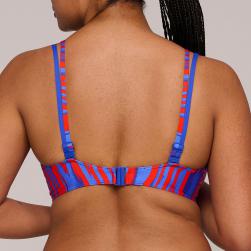 Preview: PrimaDonna Swim Skudai padded Bikini top heart shape, color wild stripes