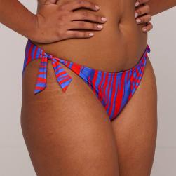 Preview: PrimaDonna Swim Skudai Bikini Hüftslip mit Schnüren, Farbe wild stripes